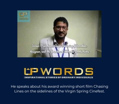Speaks about his award winning short film Chasing Lines on the sidelines of the Virgin Spring Cinefest.